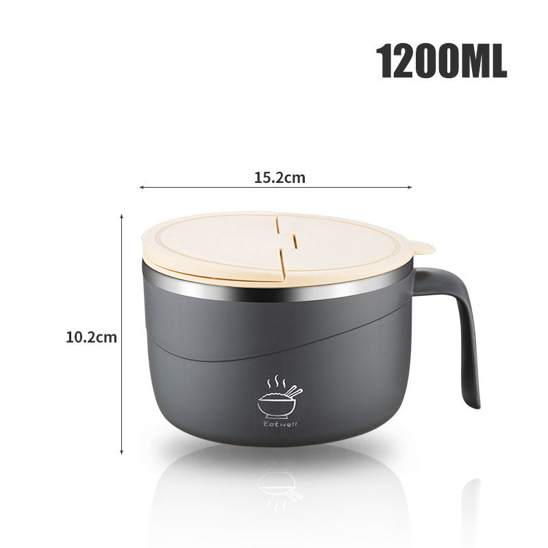 🍲¡50% DE DESCUENTO!🍜Tanque para ramen con aislamiento térmico de acero inoxidable 304🔥