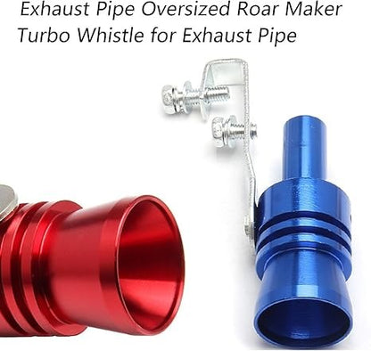 🚗Silbato de escape con sonido turbo – Metal duradero y llamativo