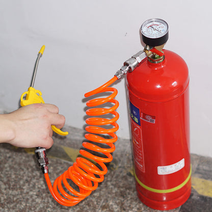 👍👍Conversión de botella extintora de incendios casera a cilindro de gas para gran altitud, cilindro de gas para acampar al aire libre y picnic, válvula de gas recargable.