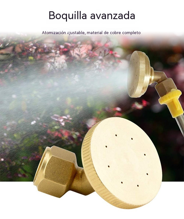 🚿【compre uno y llévese otro gratis】 Boquilla de pulverización para jardín ajustable de 8 orificios, totalmente de cobre. Boquilla de pulverización agrícola para invernaderos, frutas y verduras.