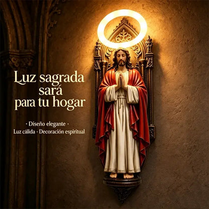 ✝️ Lámpara de Pared de Jesús y la Virgen María | Luz Cálida para un Hogar Lleno de Paz