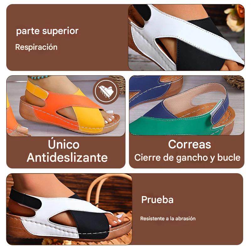 【30%OFF】【36-43】🔥Sandalias ortopédicas de tacón inclinado ultra cómodas