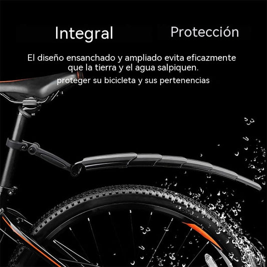 🚴Juego de guardabarros plegables y ajustables para bicicleta ✨🌧️