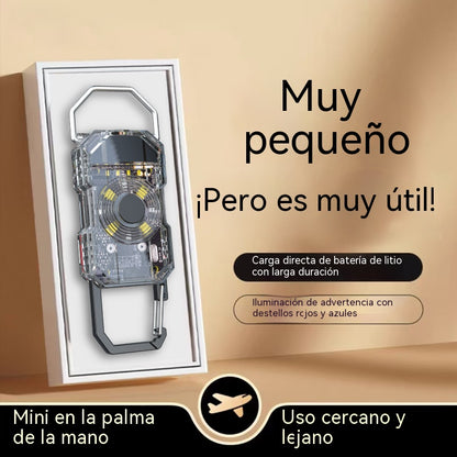 【Compra 1 y llévate 1 gratis】【2 pieza】Nueva minilinterna de llavero con seis modos ajustables y luz de advertencia.