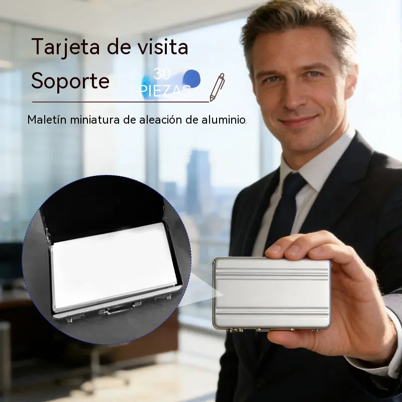 💼 Mini aluminijasta škatlica za kartice | Kompaktna, elegantna in trpežna ✨