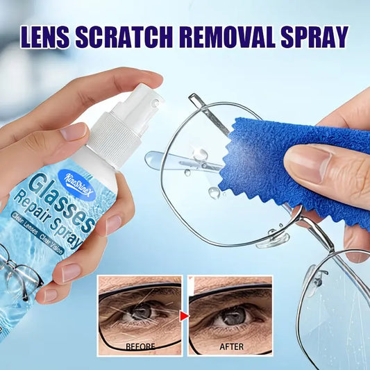 Spray profesional para reparar arañazos en lentes