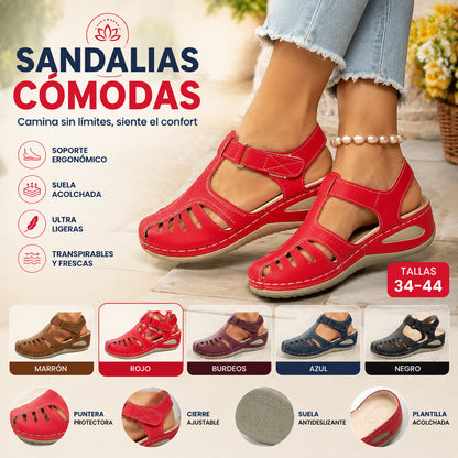 【34-44】Sandalias de cuña casuales para mujer, transpirables y cómodas