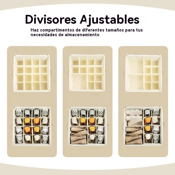 ⏳Oferta por tiempo limitado: 50% de descuento💥 Organizador de zapatos plegable de tela Oxford, caja de almacenamiento