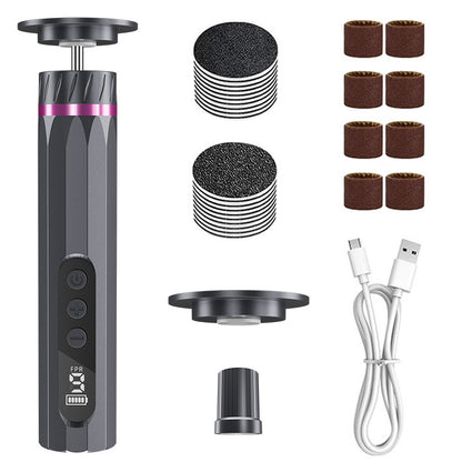 🦶 ¡OFERTA POR TIEMPO LIMITADO CON UN 50 % DE DESCUENTO! ⚡ Lima eléctrica recargable para pies: 9 velocidades, pantalla LCD, carga USB-C ✨