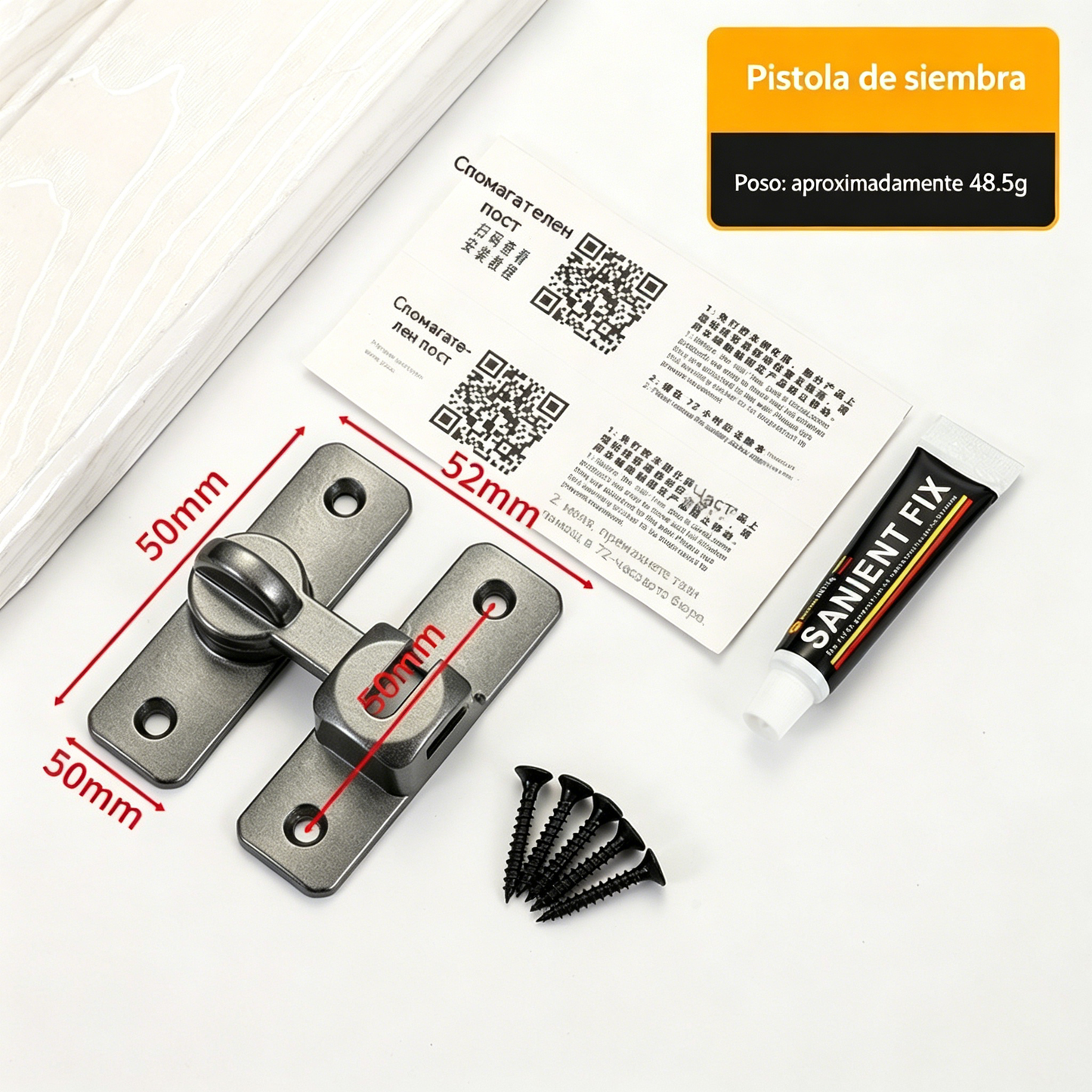 【Compra 1, llévate 1 gratis】Cerradura multifuncional sin taladro para puertas de uso doméstico