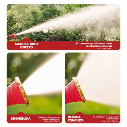 Pulverizador agrícola de alta presión con filtro y boquilla a prueba de viento.