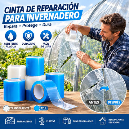 👍🌳Ideal para reparar toldos 🥬Cinta de reparación para invernaderos