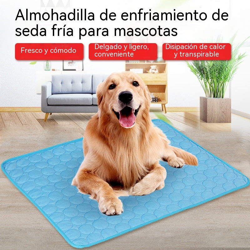 🧊 ¡Rebajas de verano! Alfombrilla refrescante para mascotas (sin agua) – Tejido Oxford transpirable, apta para cualquier cama o jaula.