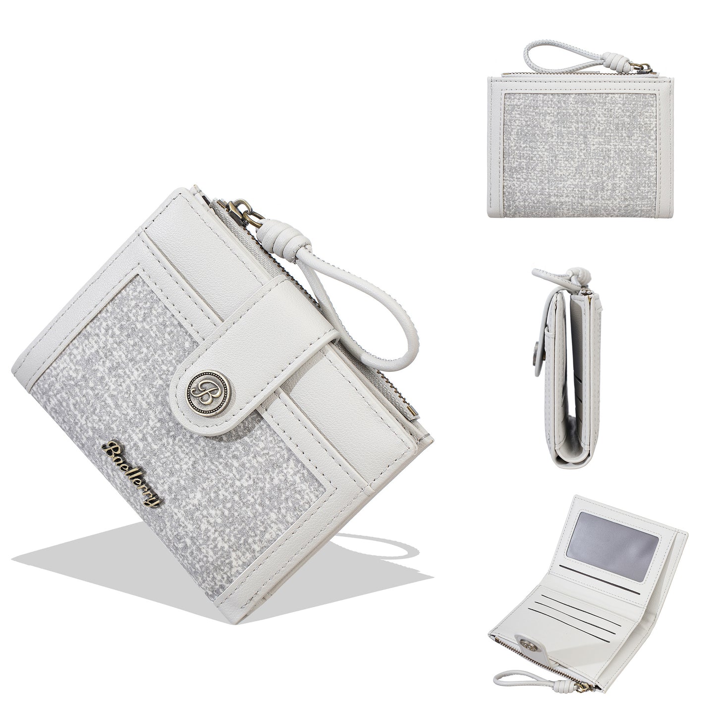 👛Cartera elegante y de alta gama con cremallera y múltiples ranuras para tarjetas.