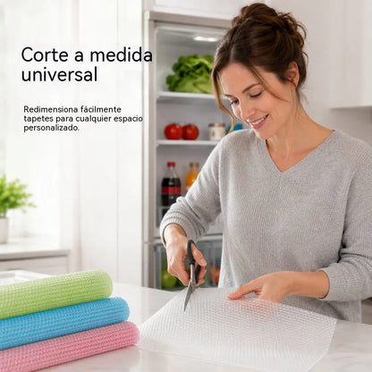 8 unidades por solo 26 € 🥳 ¡Artículo estrella de 2026! 🥳 ¡Alfombrillas para la nevera! Material EVA impermeable, antideslizante y recortable. Mantén tu nevera limpia y organizada: ¡ahorra en tus regalos navideños! 🏠✅