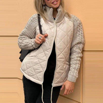 🔥 【S-3XL】Chaqueta acolchada de punto para mujer – ligera, cálida y perfecta para el invierno
