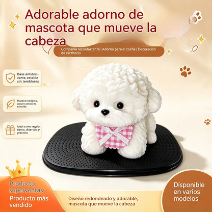 🐶✨Adorno de caniche para coche: la mejora más adorable para el salpicadero