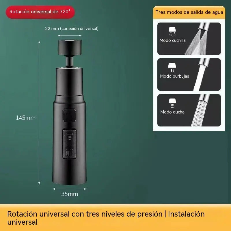 Aireador de grifo giratorio: ¡movimiento de 360° y ahorro de agua!