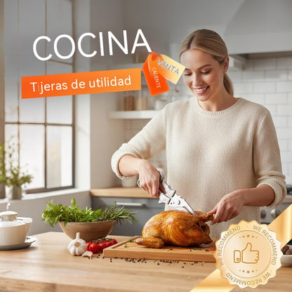 Tijeras para aves de corral de alta resistencia.¡Totalmente desmontables, limpieza profunda! ¡Adiós a la grasa!