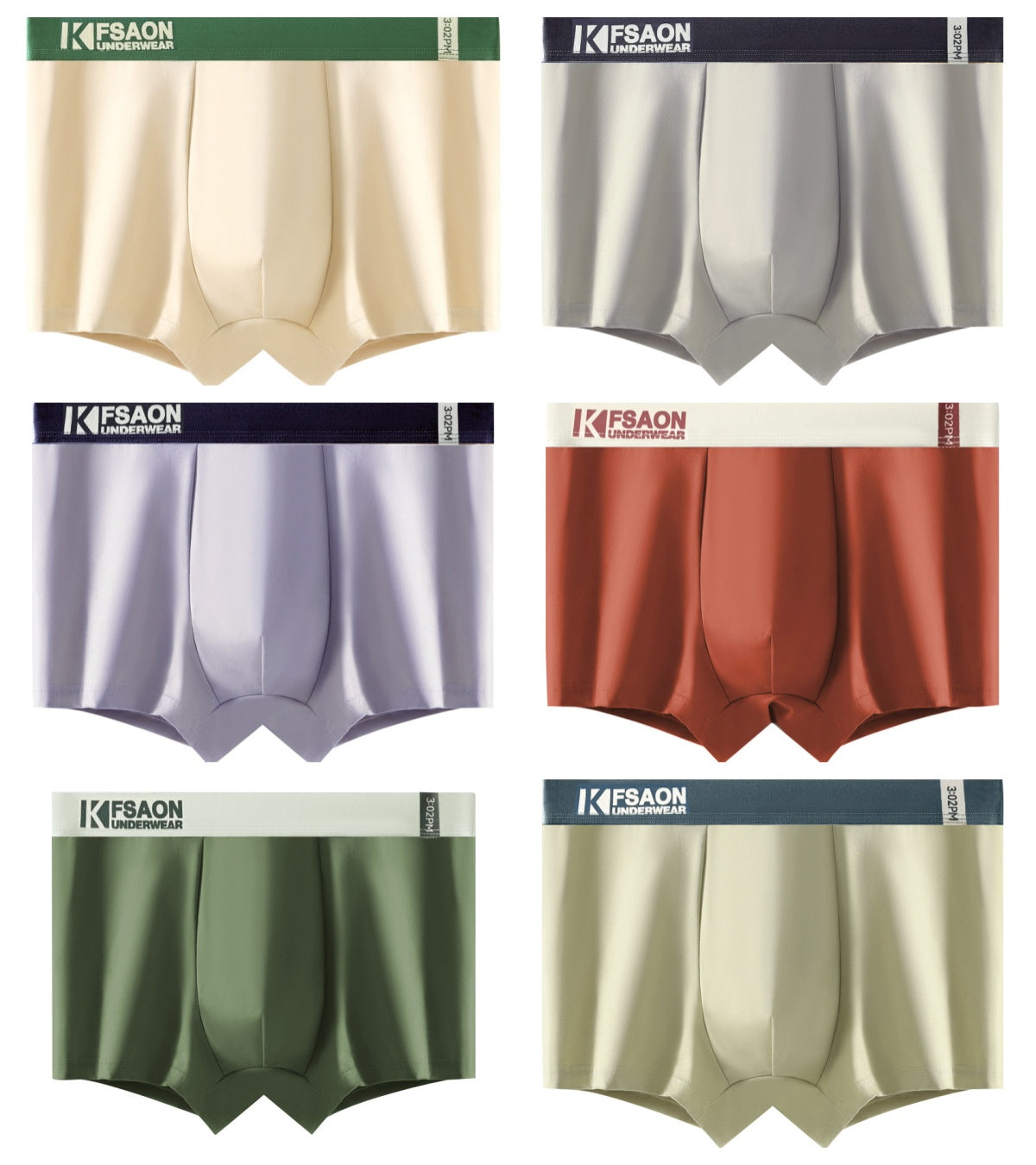 【6 piezas】【40-95 kg】 Calzoncillos bóxer nuevos de algodón puro para hombre, tallas grandes