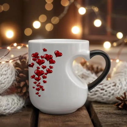 ☕Romantična keramična skodelica v obliki srca (barva se spreminja s toploto)💝✨