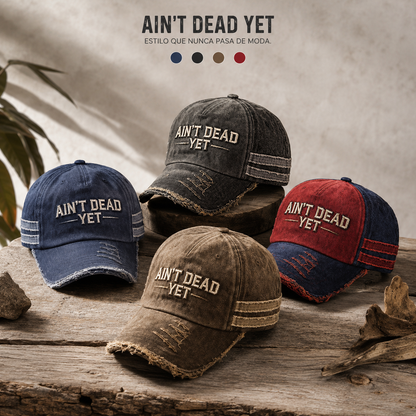 🎉Aún no estoy muerto, gorra de camionero vintage