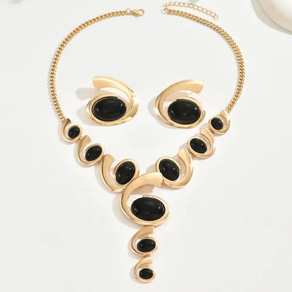 💎【Collar + Pendientes】1 juego 28 EUR✨Conjunto de collar y pendientes bohemios vintage