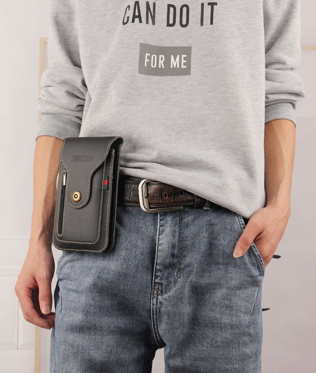 🔥Funda de piel para teléfono móvil para hombre