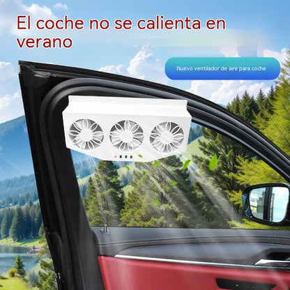 ☀️ Ventilador Solar de Alta Potencia – Aire Fresco Sin Gastar Electricidad