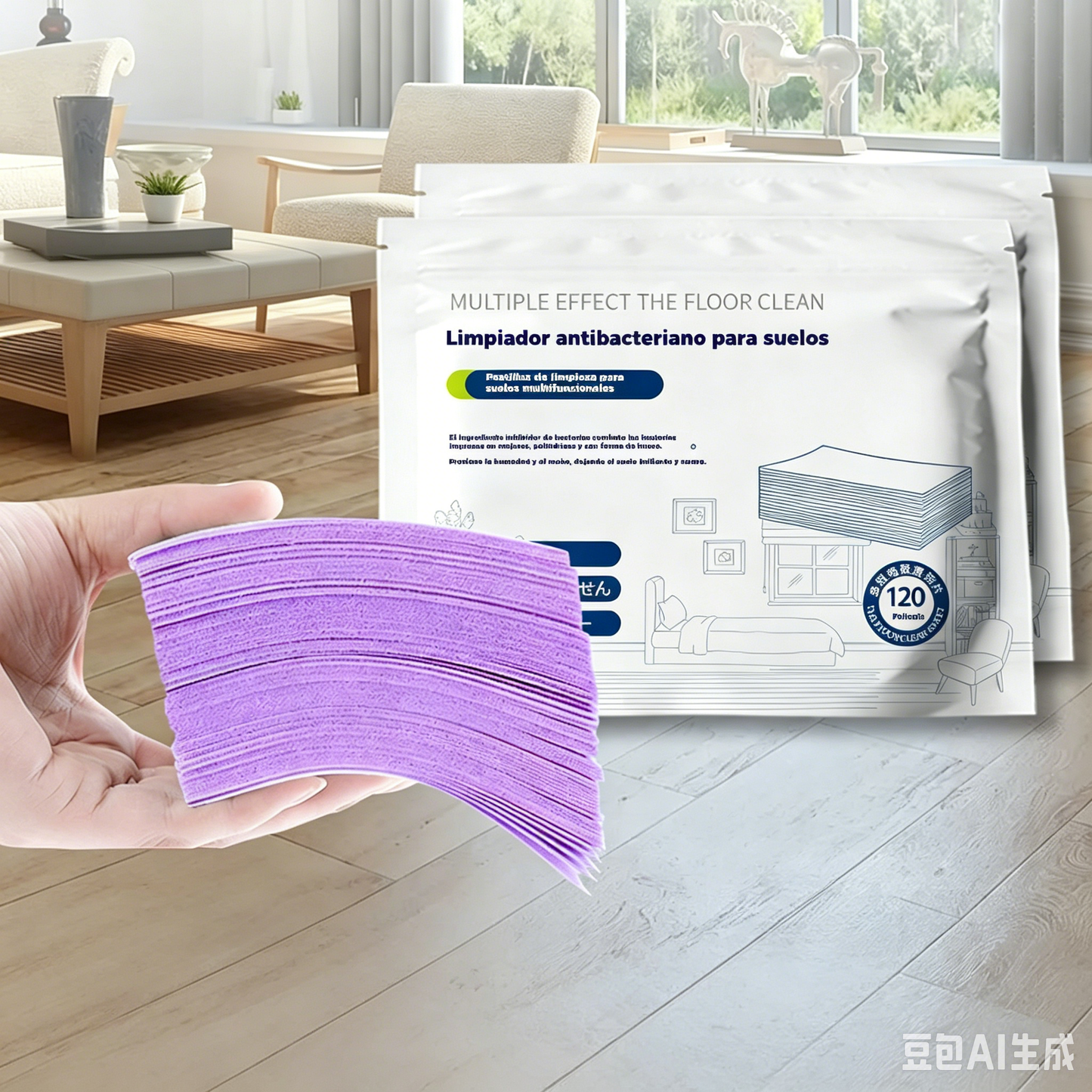 🧹【¡Compra 1 y recibe 1 GRATIS!】✨ 240 unidades de pastillas limpiadoras multiusos antibacterianas y desodorizantes | Aptas para madera dura, suelos laminados, azulejos y paredes de autocaravana