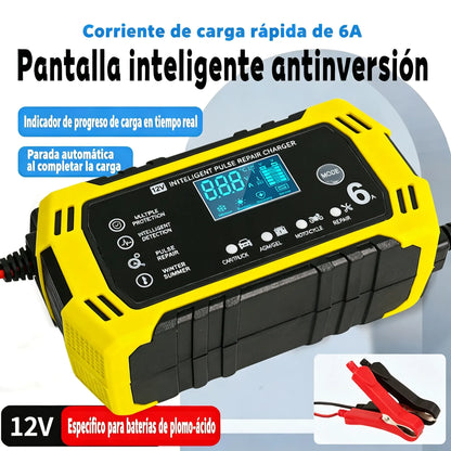 🔋Cargador y mantenedor de baterías inteligente