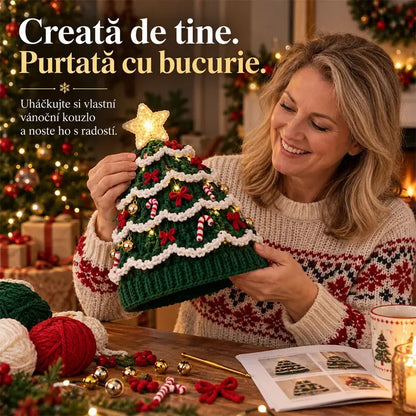 🧵🎄Oblíbená sada na háčkování vánočního stromečku a čepice
