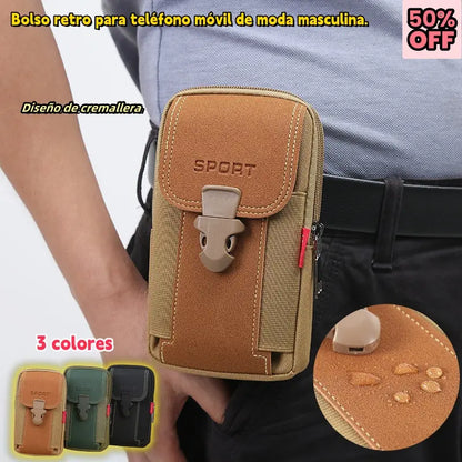 🔥Bolso para teléfono móvil informal para hombre, bolso deportivo multifuncional para exteriores