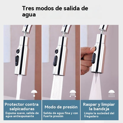 🚰🔥Boquilla de Filtro para Grifo con Giro de 360°