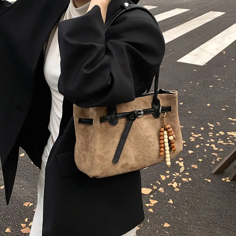 elegante bolso de hombro con asas para mujer