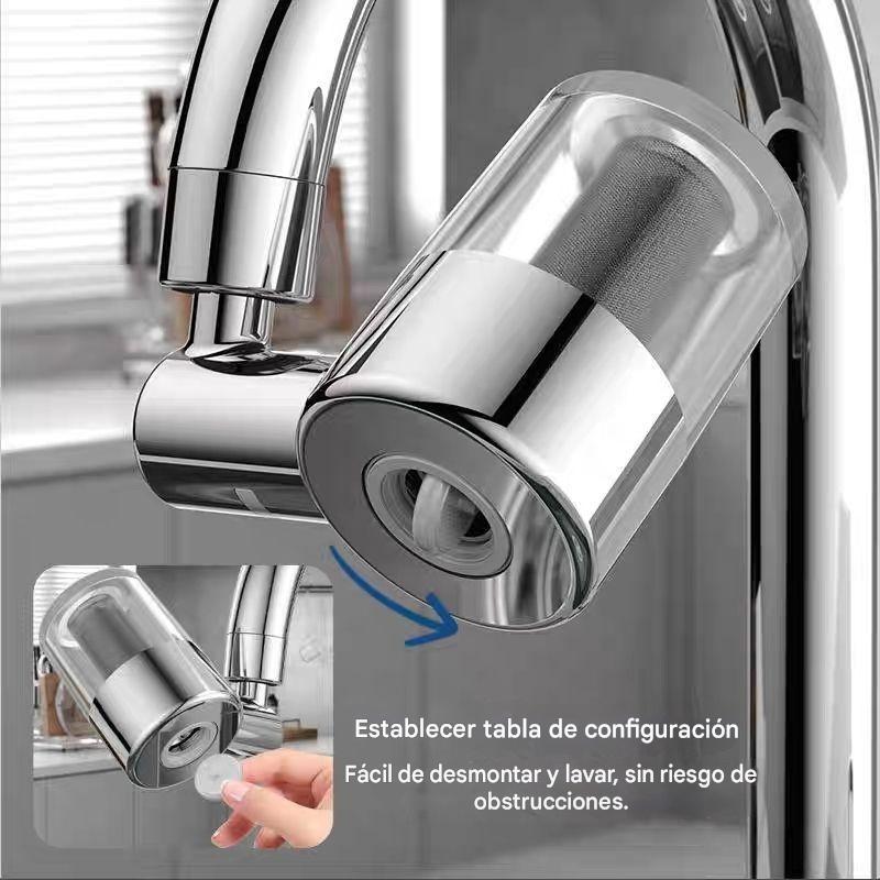 🚰🔥Extensión de protección contra salpicaduras para grifo de cocina, filtro universal, purificador de agua, amplificador de presión, boquilla giratoria de 360°, burbujeador