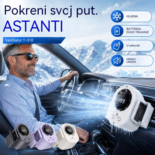 🌀❄Novi USB ventilator velikog kapaciteta s LED digitalnim zaslonom za automobilsku i vanjsku upotrebu