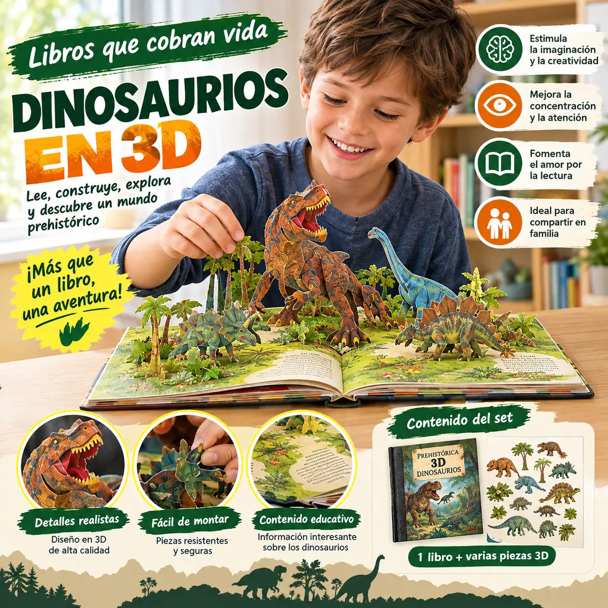 📢📢 ¡50% de descuento! 🦕📖 Enciclopedia interactiva de dinosaurios en 3D