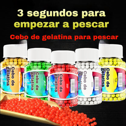 🎣【6 botellas 】Cebo para medusas, pellets de pesca