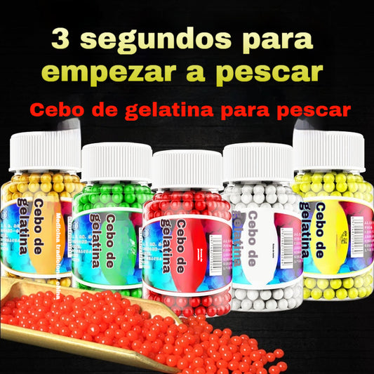 🎣【6 botellas 】Cebo para medusas, pellets de pesca