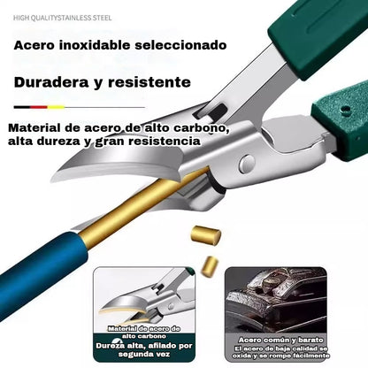 (juego de 3 piezas) Cortaúñas antisalpicaduras con borde inclinado de 25°