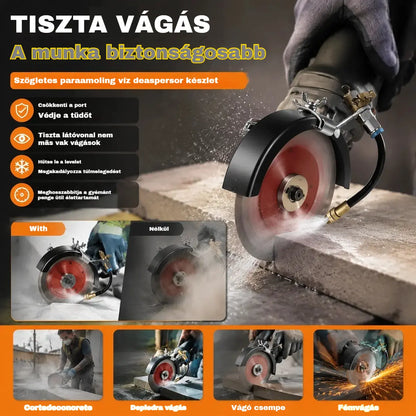 🔧 50% KEDVEZMÉNY KORLÁTOZOTT IDEIG! ✨ Vízpermetező a vágógépek portalanításához: két szórási mód, rugalmas alumínium cső, rozsdamentes 💧