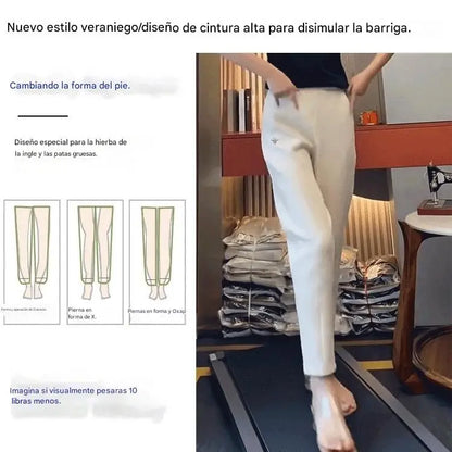 👖💘【45-105 kg】¡Pantalones de algodón para uso diario con filtro de aire y alta elasticidad!