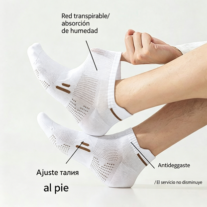 ⚡Compra 5 pares y llévate 5 gratis🧦【Paquete de 10 pares】🧦Nuevos calcetines transpirables, antibacterianos y resistentes al olor para hombre, primavera/verano 2026.