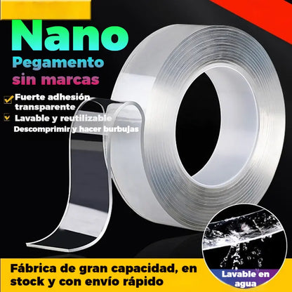 🎁【30mm*3m】*2 piezas🎁Cinta adhesiva de doble cara nano sin rastro