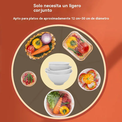🔥📢📢 ¡AHORA CON UN 50% DE DESCUENTO! ⏰ (Paquete múltiple de 100 unidades) de tapas elásticas para alimentos