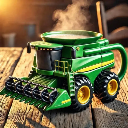 🚛☕ Taza 3D con forma de vehículo – Interior de acero inoxidable, regalo creativo para amantes de la mecánica ✨🔧