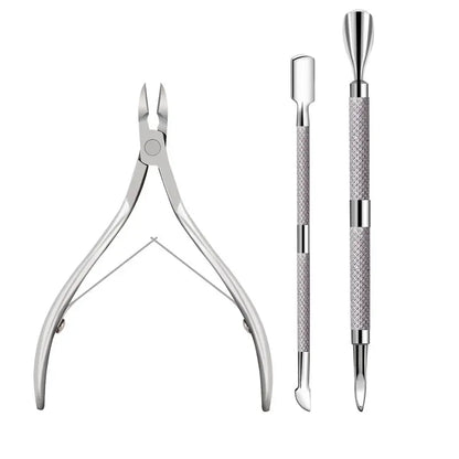 📢📢¡50% de descuento! ⏰Kit de cuidado de cutículas de acero inoxidable - 3 piezas