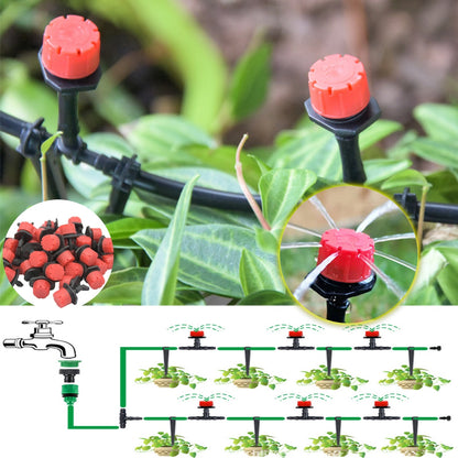 🌱💦【50 piezas】Aspersor de riego con caudal de agua ajustable de 8 orificios