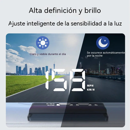 🚗[Navegación GPS y aviso de radares de velocidad] Nuevo velocímetro y tacómetro GPS con pantalla HUD